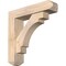 Ekena Millwork Merced Craftsman Smooth Bracket w/ Offset Brace, Douglas Fir, 5 1/2"W x 22"D x 22"H BKT0604X22X22MRC04SDF - alternate 1